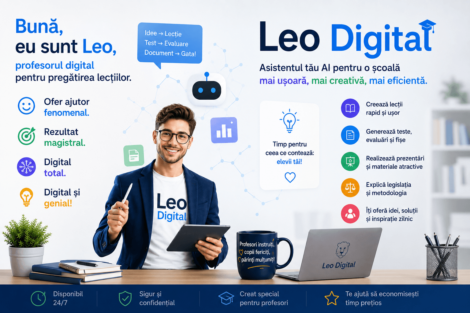 Leo, asistentul AI pentru profesori